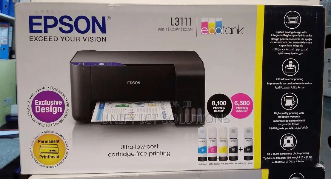 Epson Ecotank L3111 All-in-One Ink Tank Printer