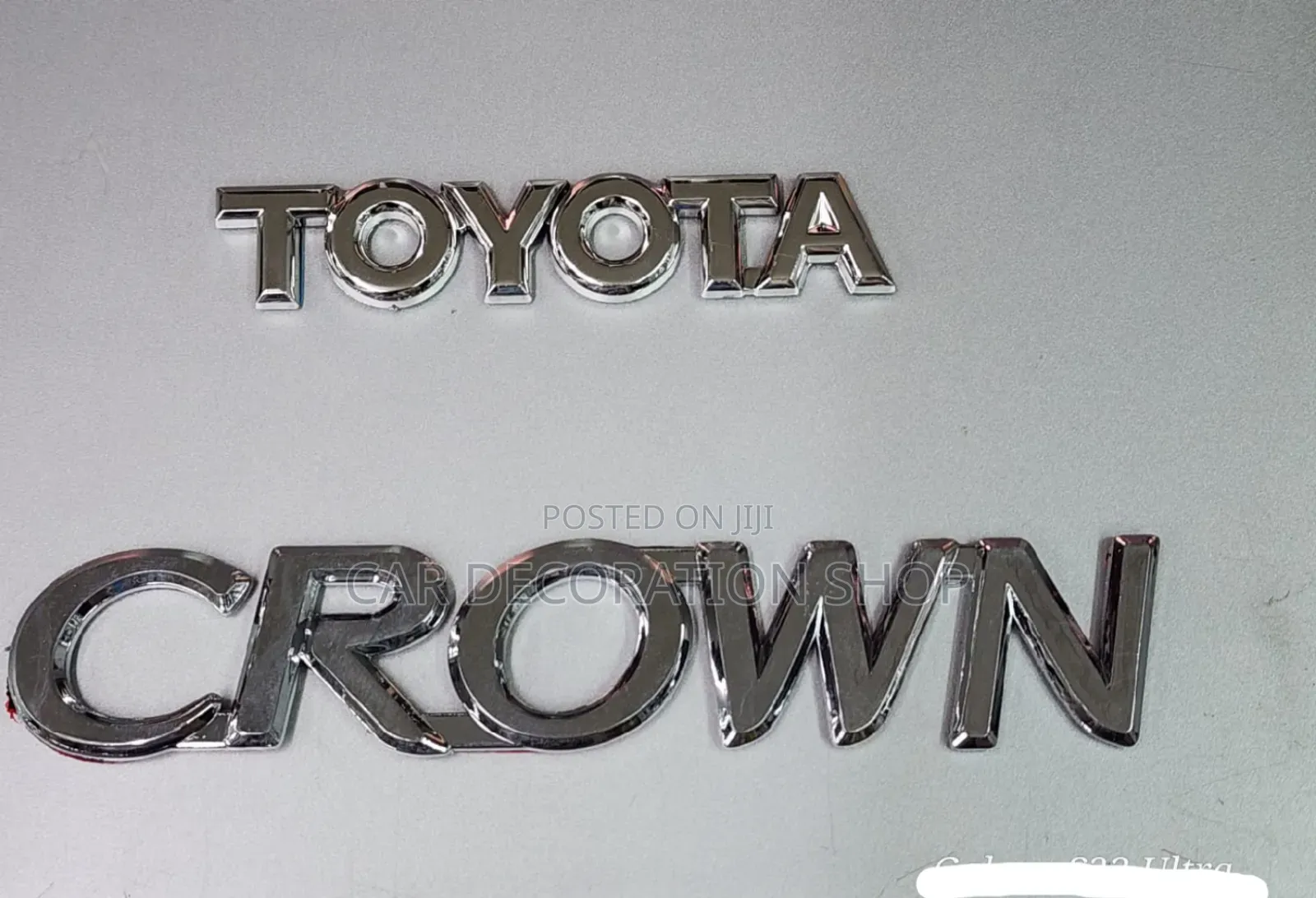 TOYOTA or CROWN Decal Badges Per Pc 1000