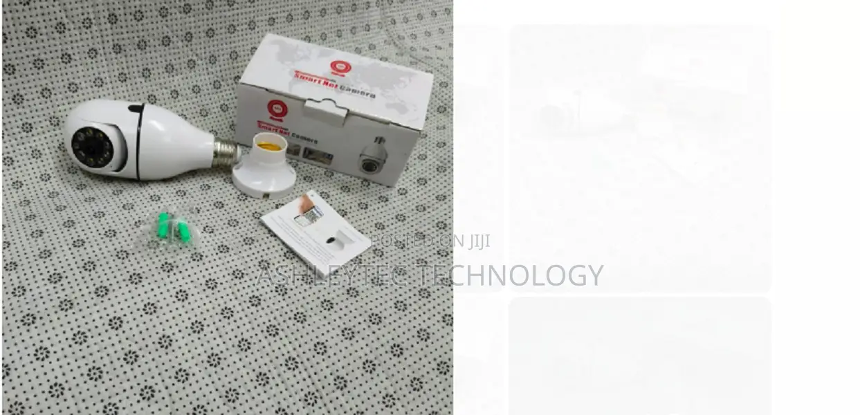 WIFI Bulb Camera Two Way Audio>V380 Dual Lens PTZ Bulb IP