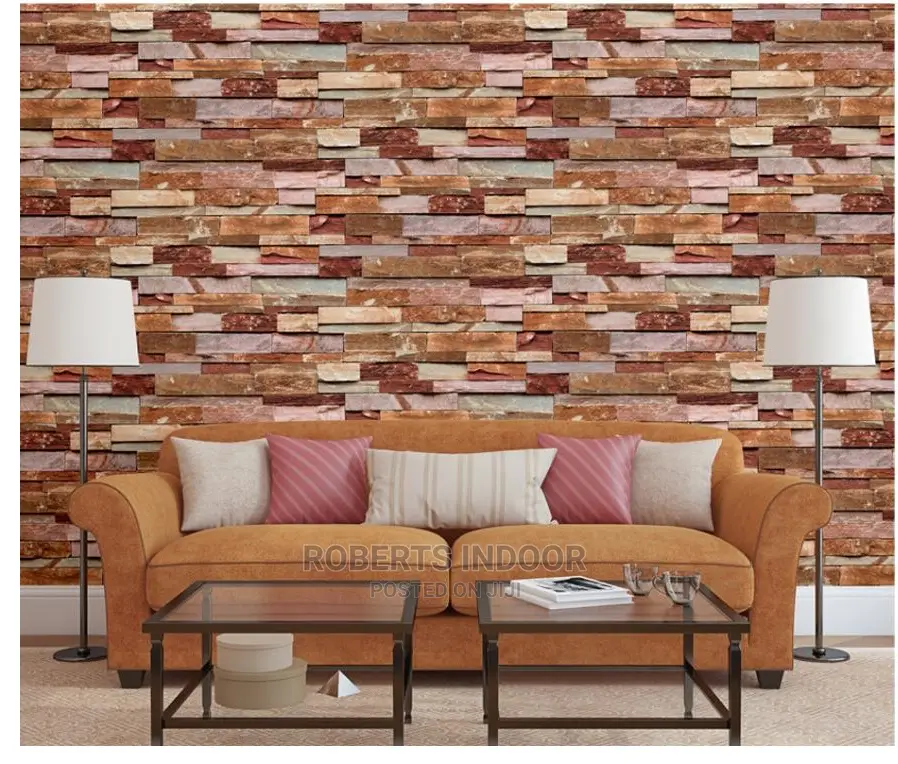 Brick Reddish Decorative Wallpaper