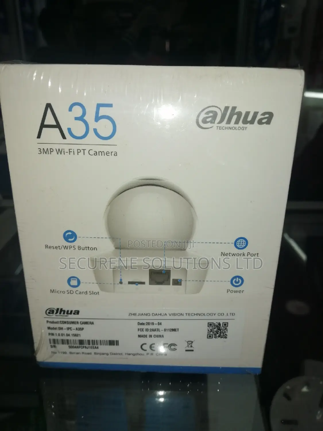Dahua 3MP A Series Wi-fi Network PT Camera IPC-A35 HD