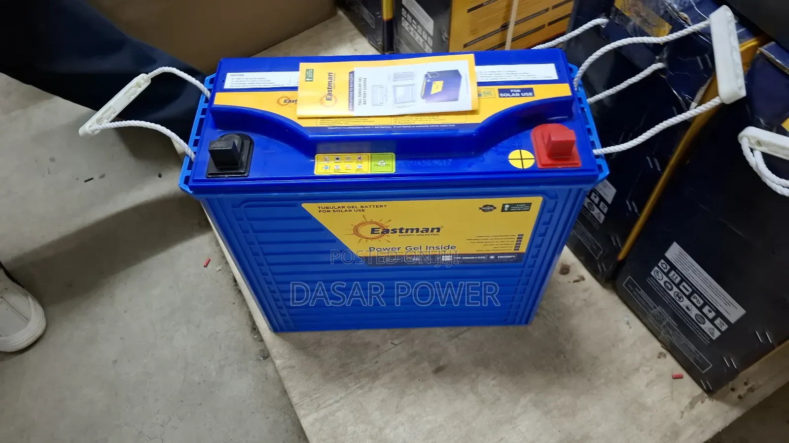 Eastman Tubelar Gel Battery