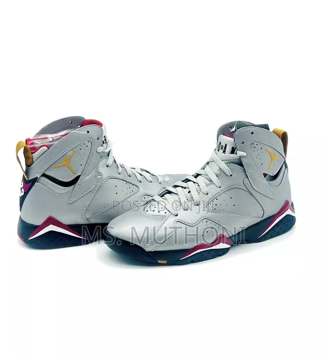 Authentic _Jordan 7 Champion Silver Metal Gray_ 40-45