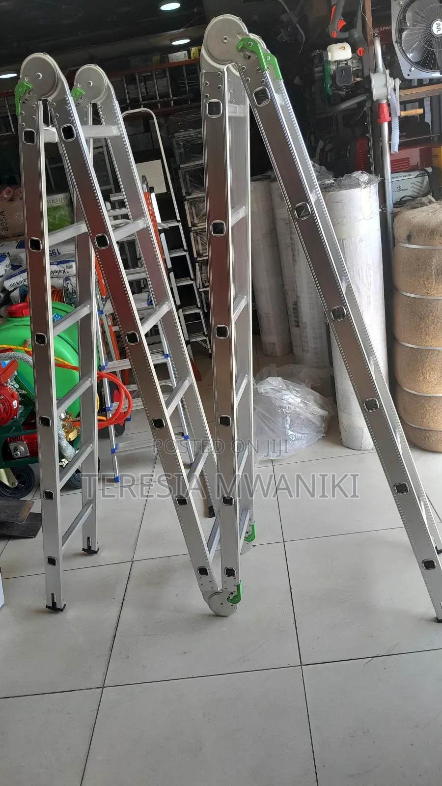 Multipurpose  Ladder  4×6 Steps  (TITAN) 24ft(Aluminium)