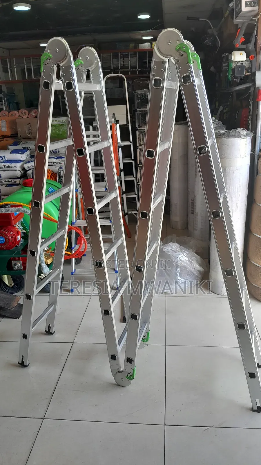 Multipurpose  Ladder  4×6 Steps  (TITAN) 24ft(Aluminium)