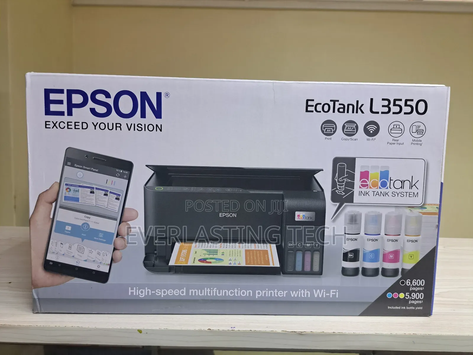 Epson Eco-Tank L3550 A4 Wi-Fi All-in-One Ink Tank Printer