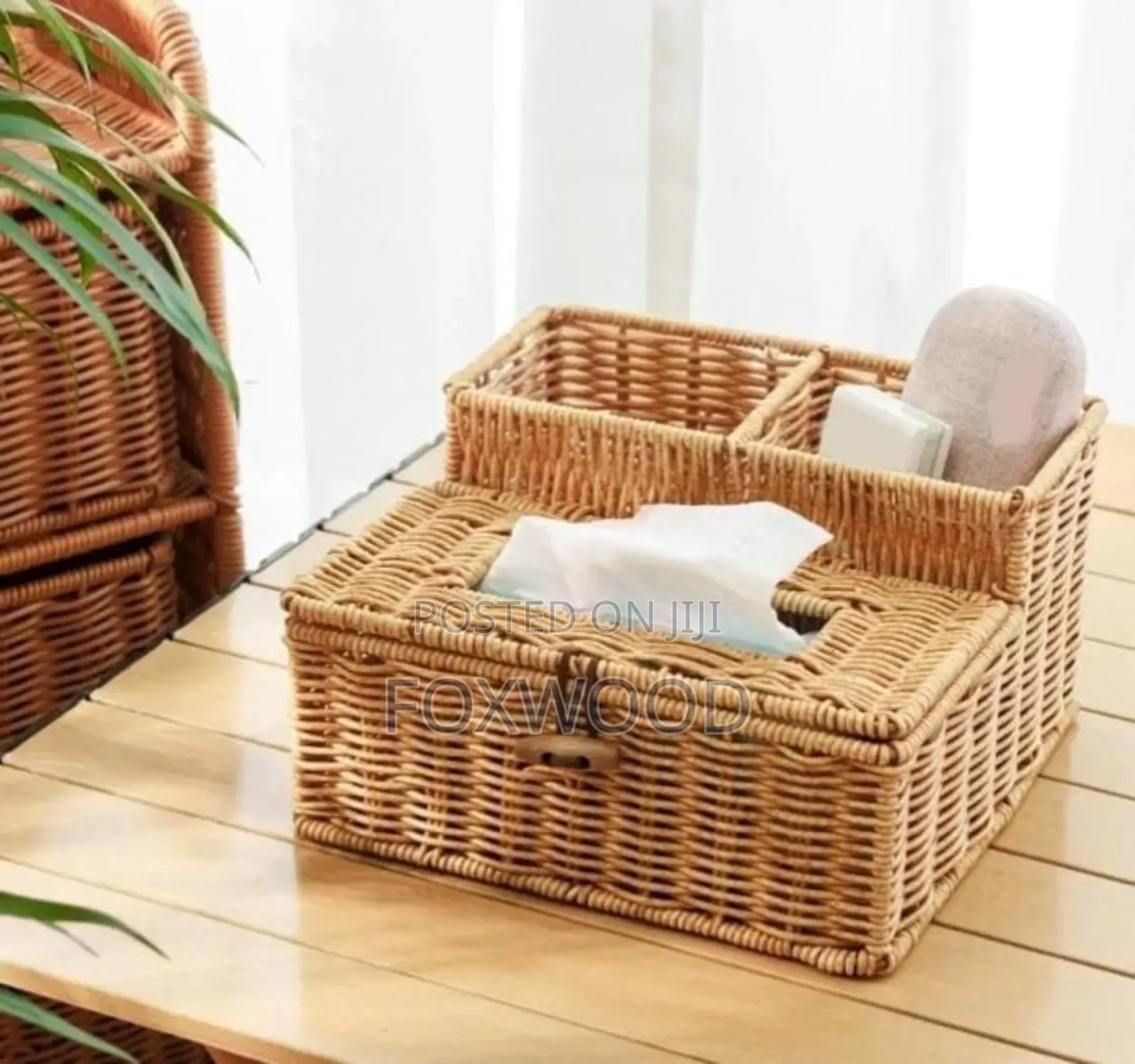 3 Slots Storage Organizer With Serviette Holder