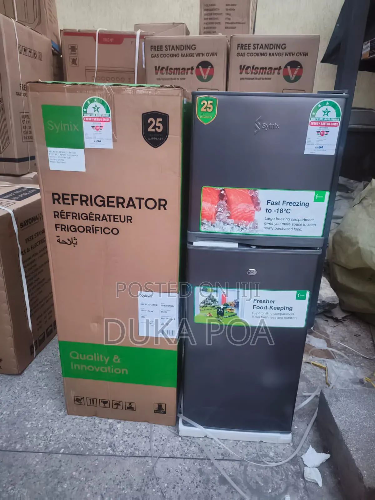 Syinix 138 Litres Double Door Fridge