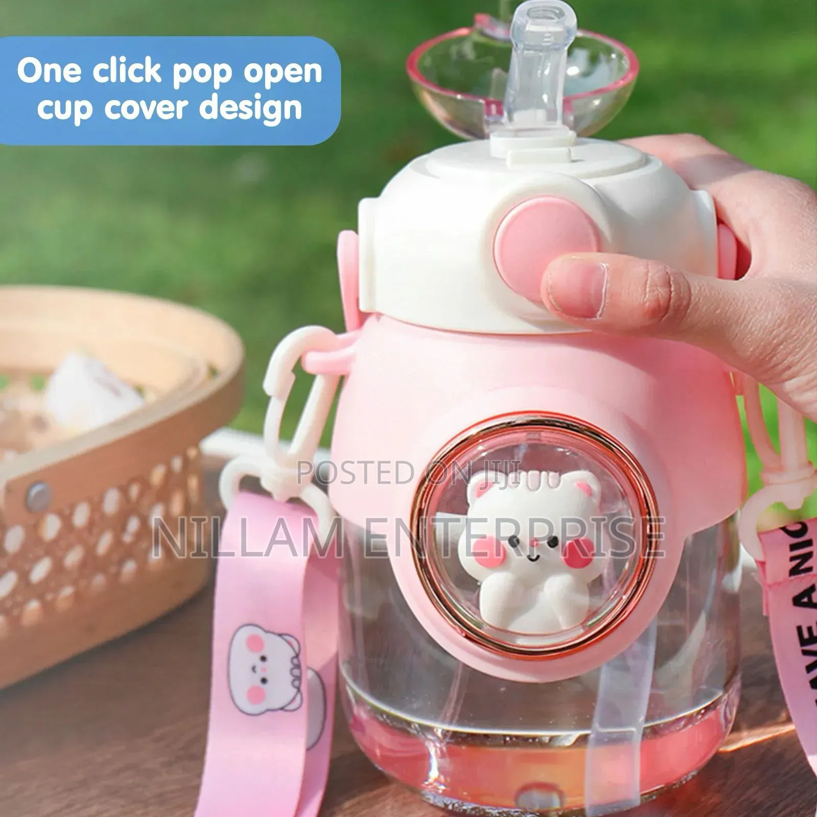 900mls Kids Sippy Cup With Pop Design Perfect for Kids