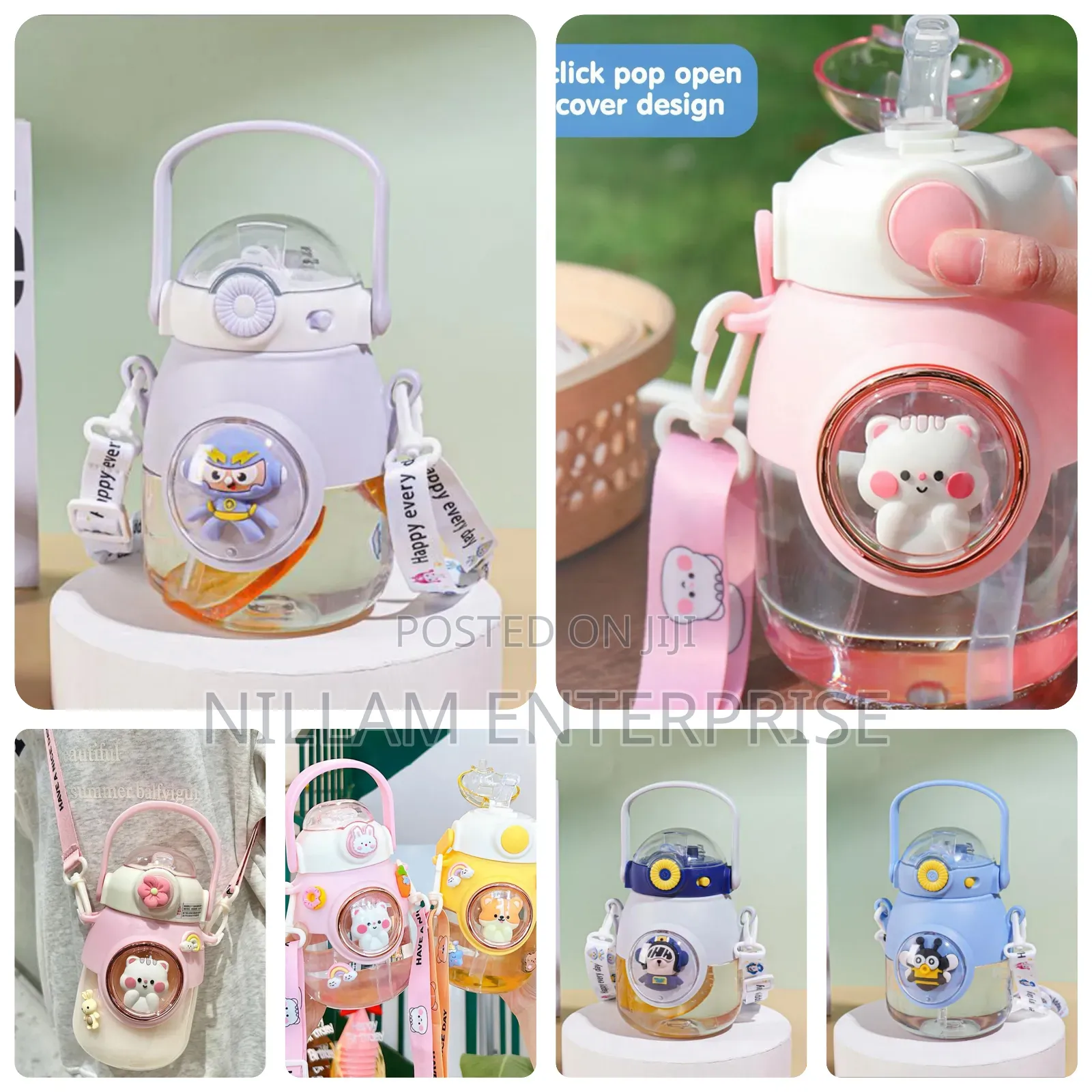 900mls Kids Sippy Cup With Pop Design Perfect for Kids