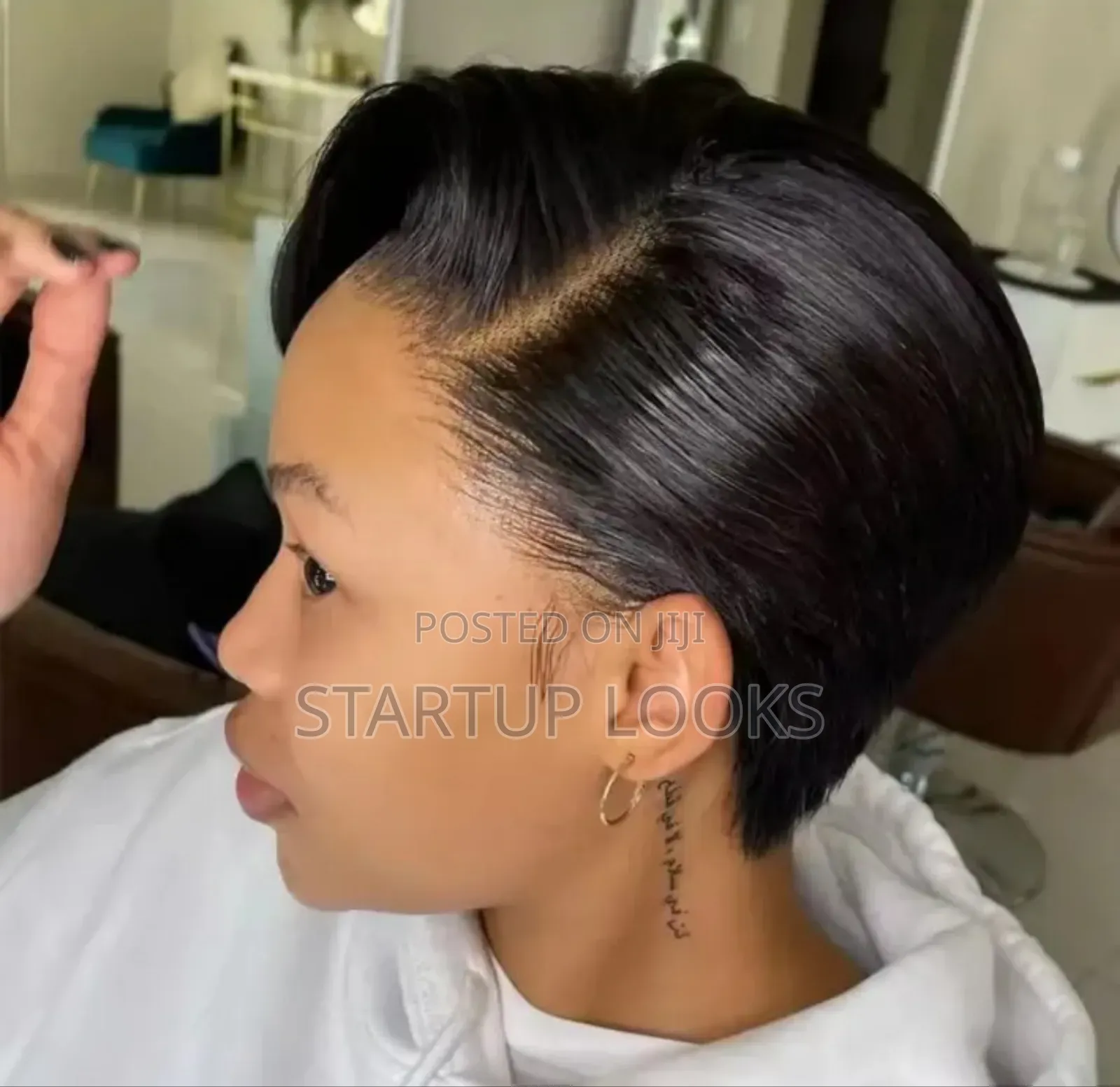 Tpart Pixie Human Hair Wig Short Bob Wig