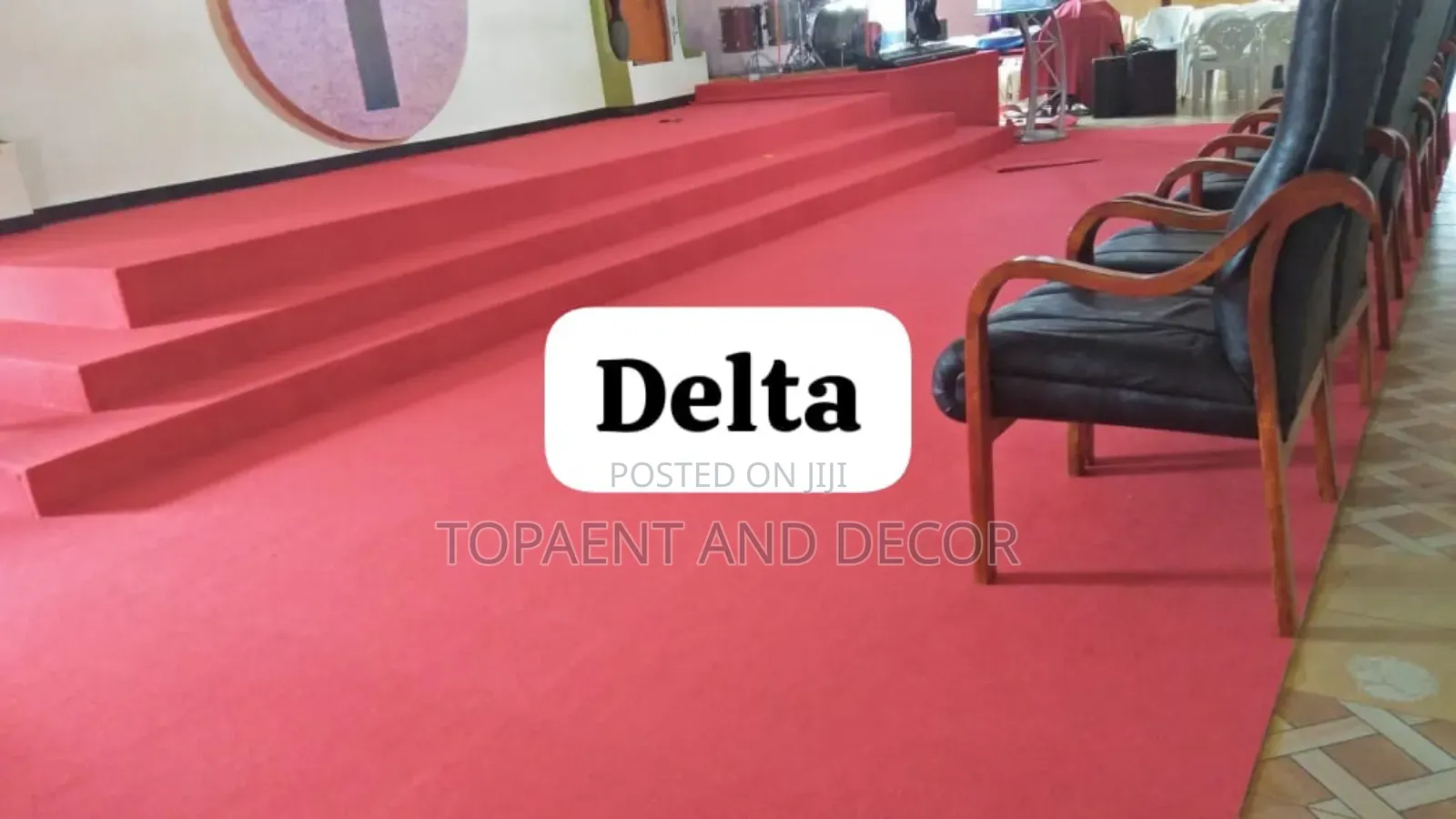 Floor Insulation Red Carpets For Church Altar And Office