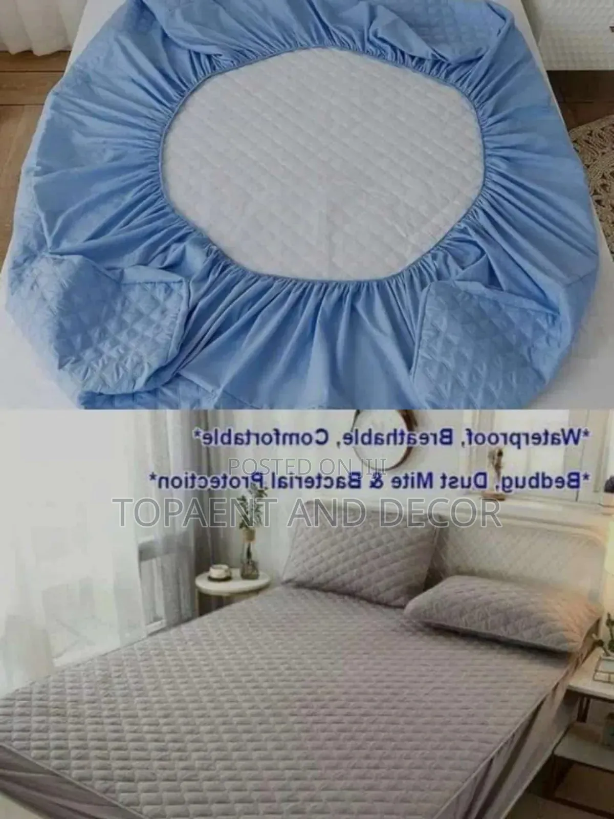 Queen Size Bed Waterproof Mattress Protectors Fitted Covers