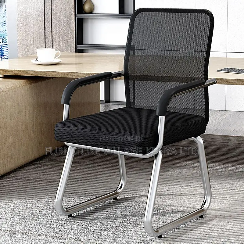 Casual Ink Upholstered Ergonomic Study Chair With Armrest
