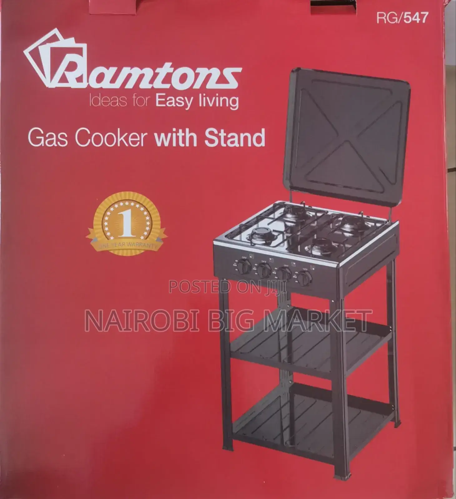 Ramtonts Standing Cooker With Shelves