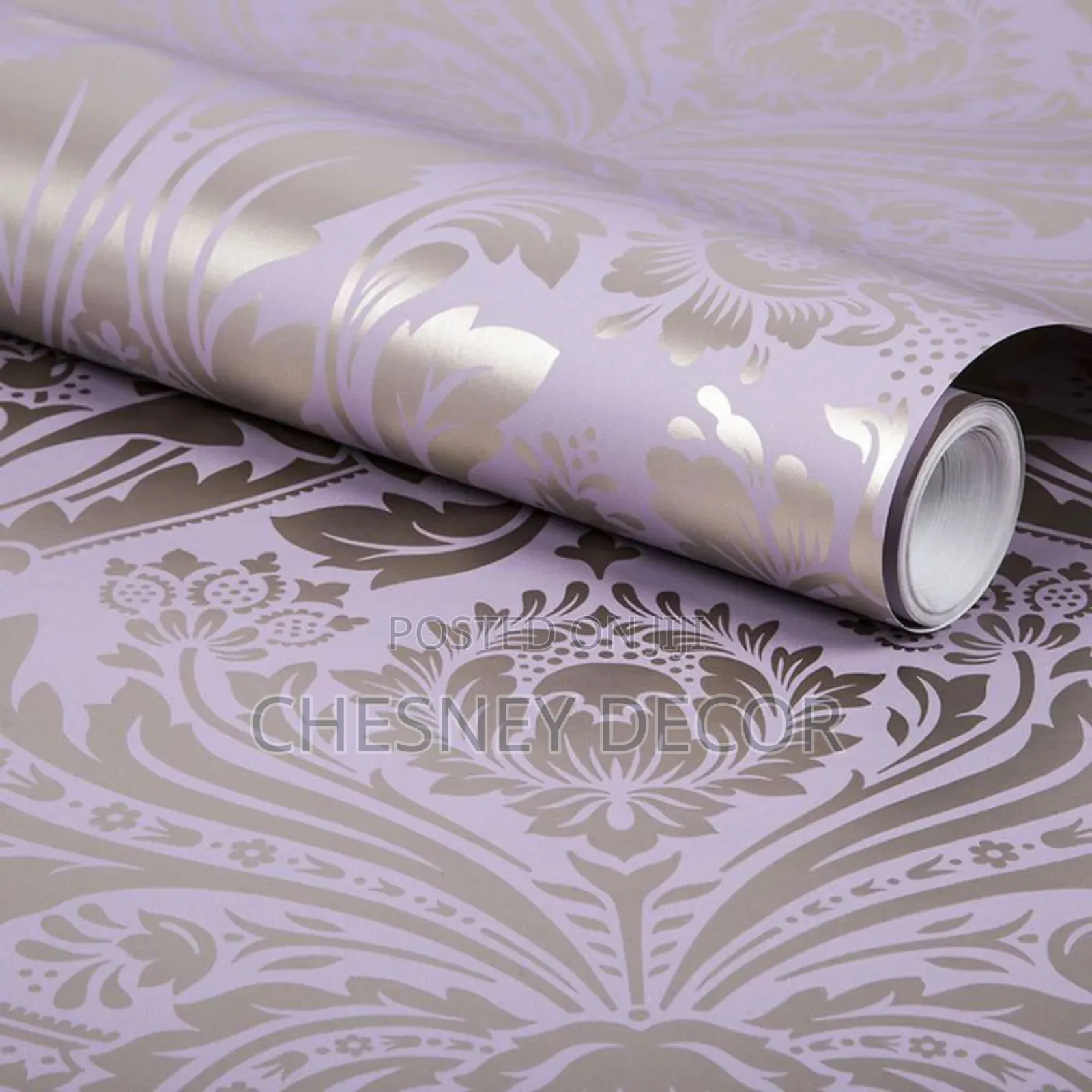 Damask Wallpaper Lavender
