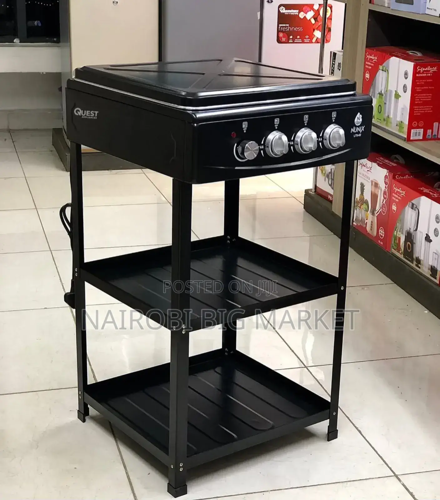 Nunix Standing Cooker With Shelvess 