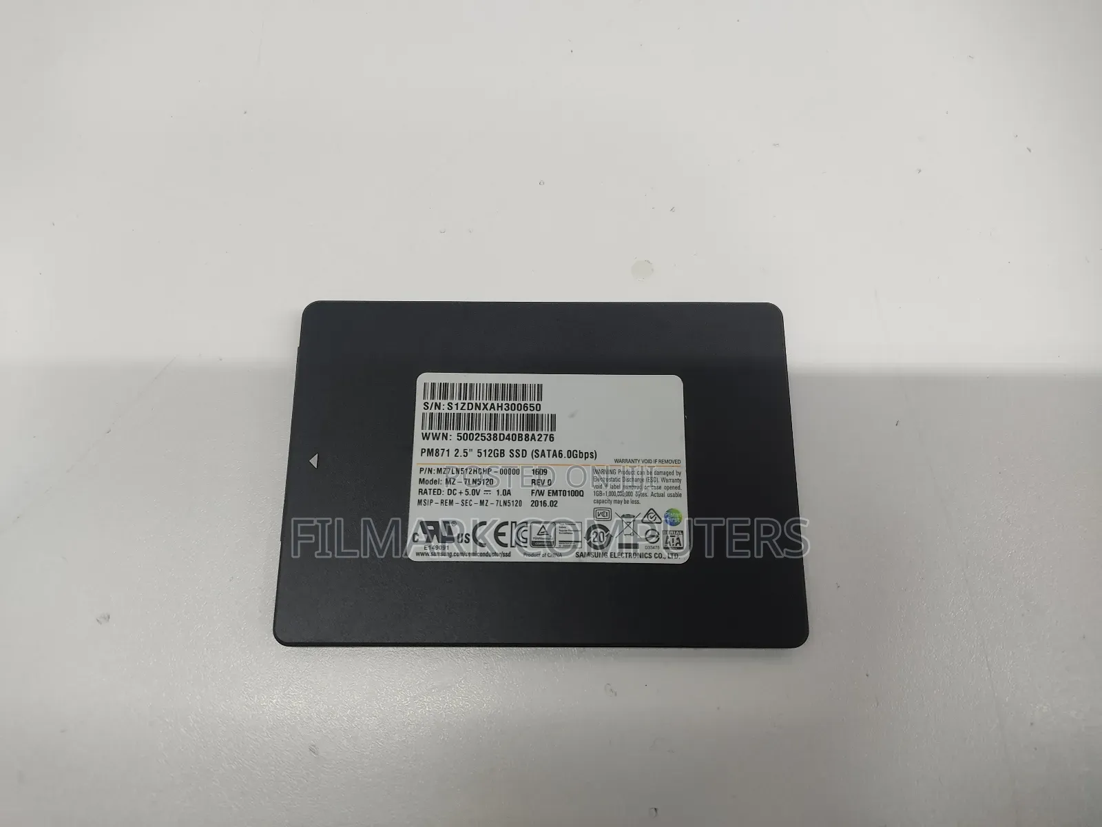 Samsung 512gb Pm871 Ssd Sata 2.5 (Mz-7ln5120) 3d Nand