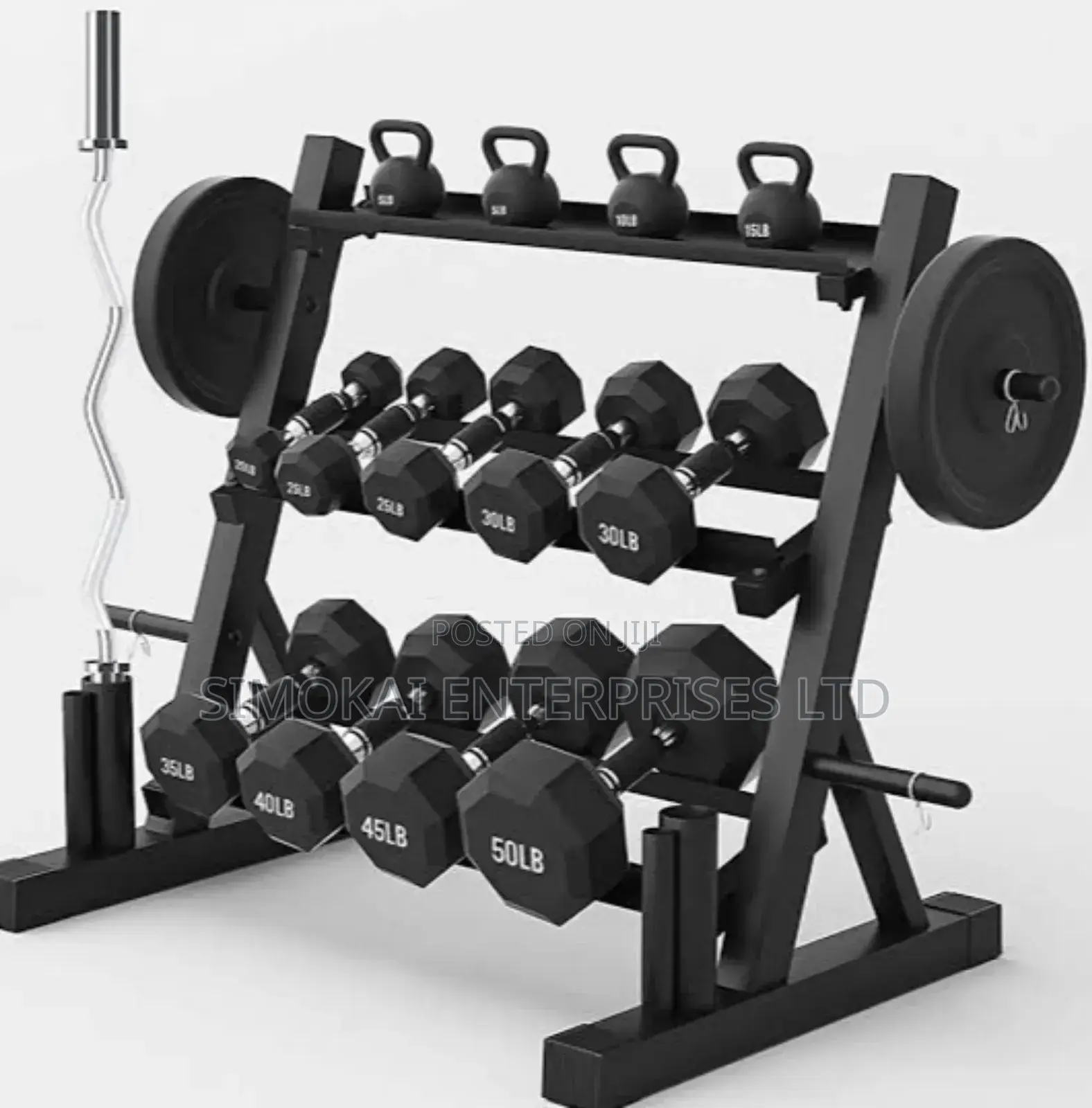 New Dumbbells Rack & Barbell Stand