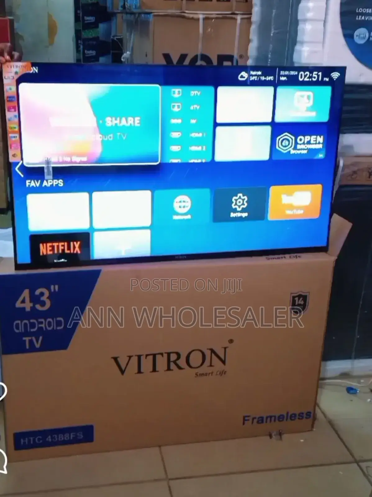 Vitron 43 Inches Android Tv