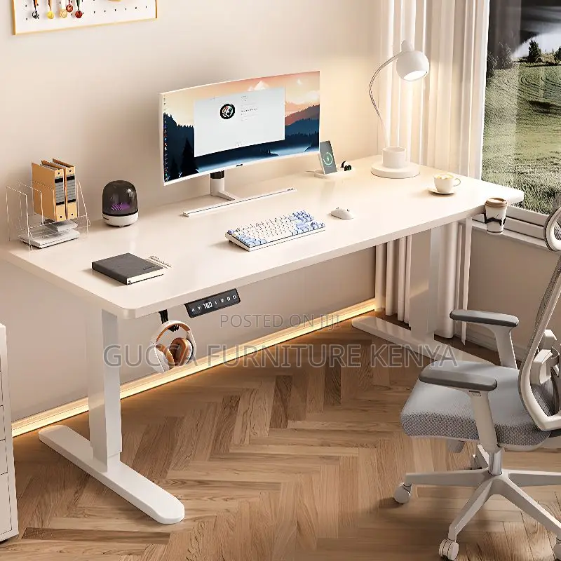 Office Tables:140cm Electric Motorized Adjustable Officedesk