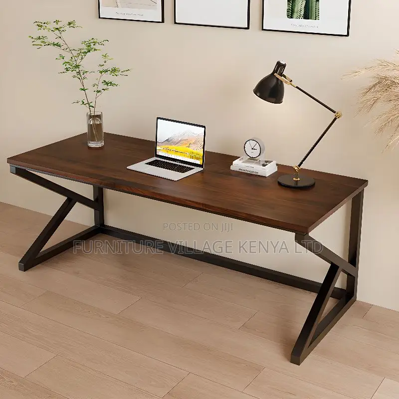 Home Study Desks; 120cm Executive Computer Table (Brown)