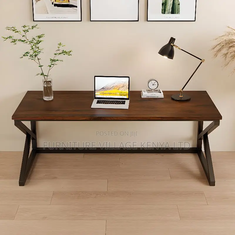 Home Study Desks; 120cm Executive Computer Table (Brown)