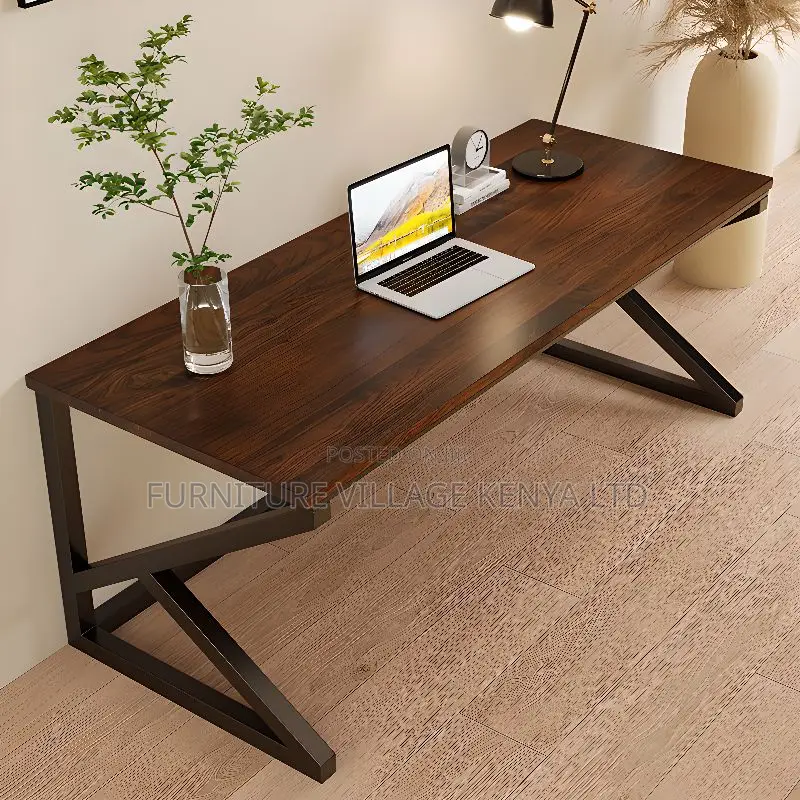 Home Study Desks; 120cm Executive Computer Table (Brown)