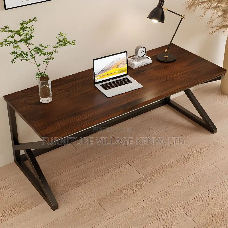 Home Study Desks; 120cm Executive Computer Table (Brown)
