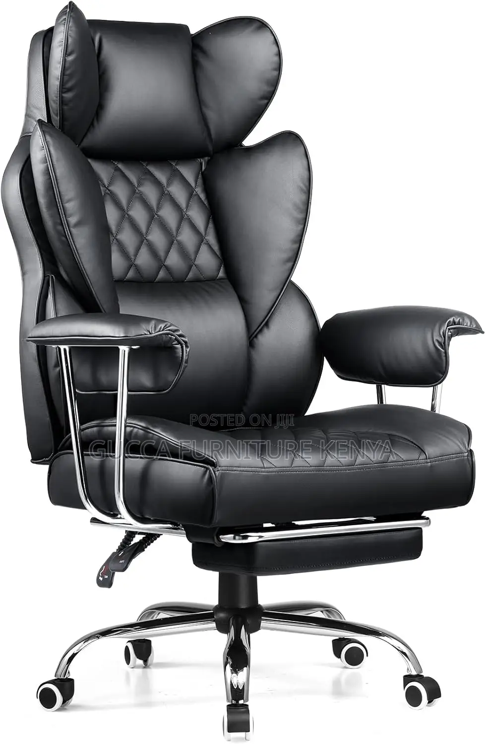Office Chair:Executive Desk Chair With Outward Fixed Armrest