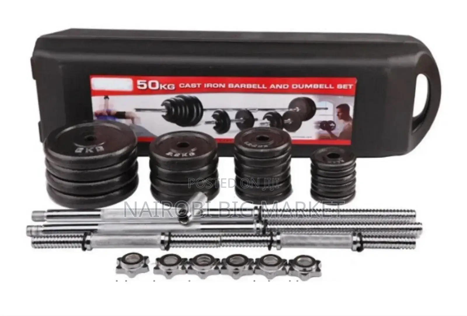 50 Kg Dumbells Set Adjustable