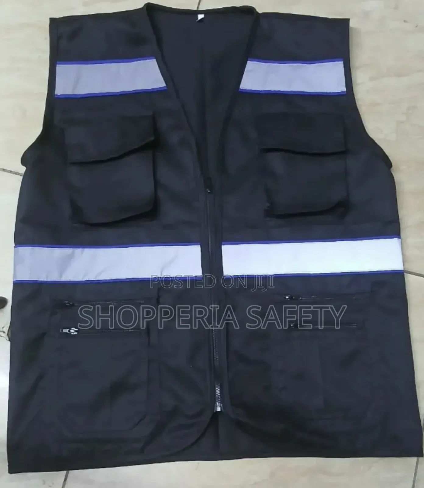 Customized Black Reflector Vest