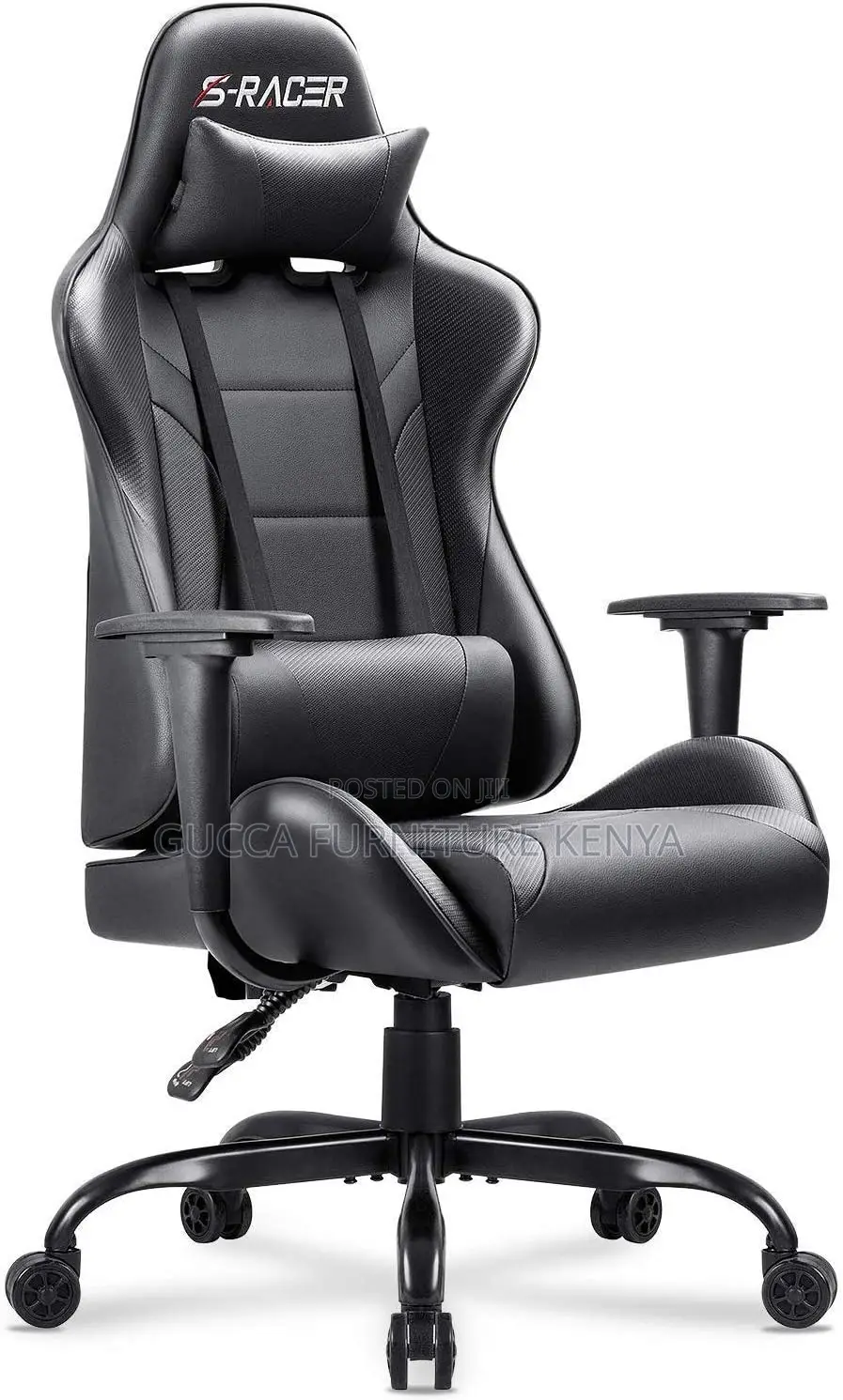 Office Chairs: Ergonomic High Back Leather Gamer Desk Chair