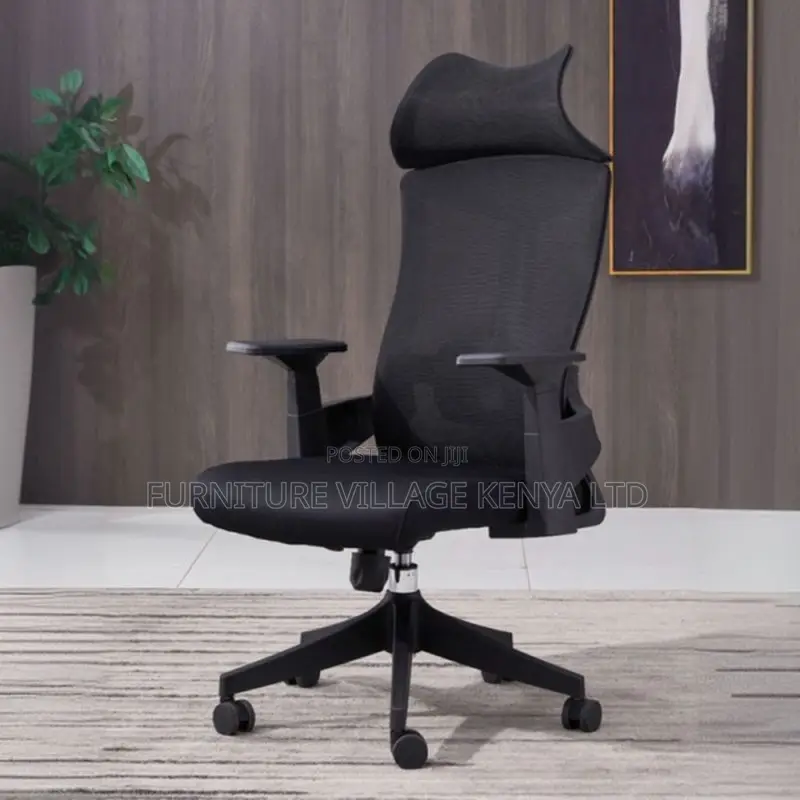 Office Seats; Ergonomic Mesh Office Chair in Black