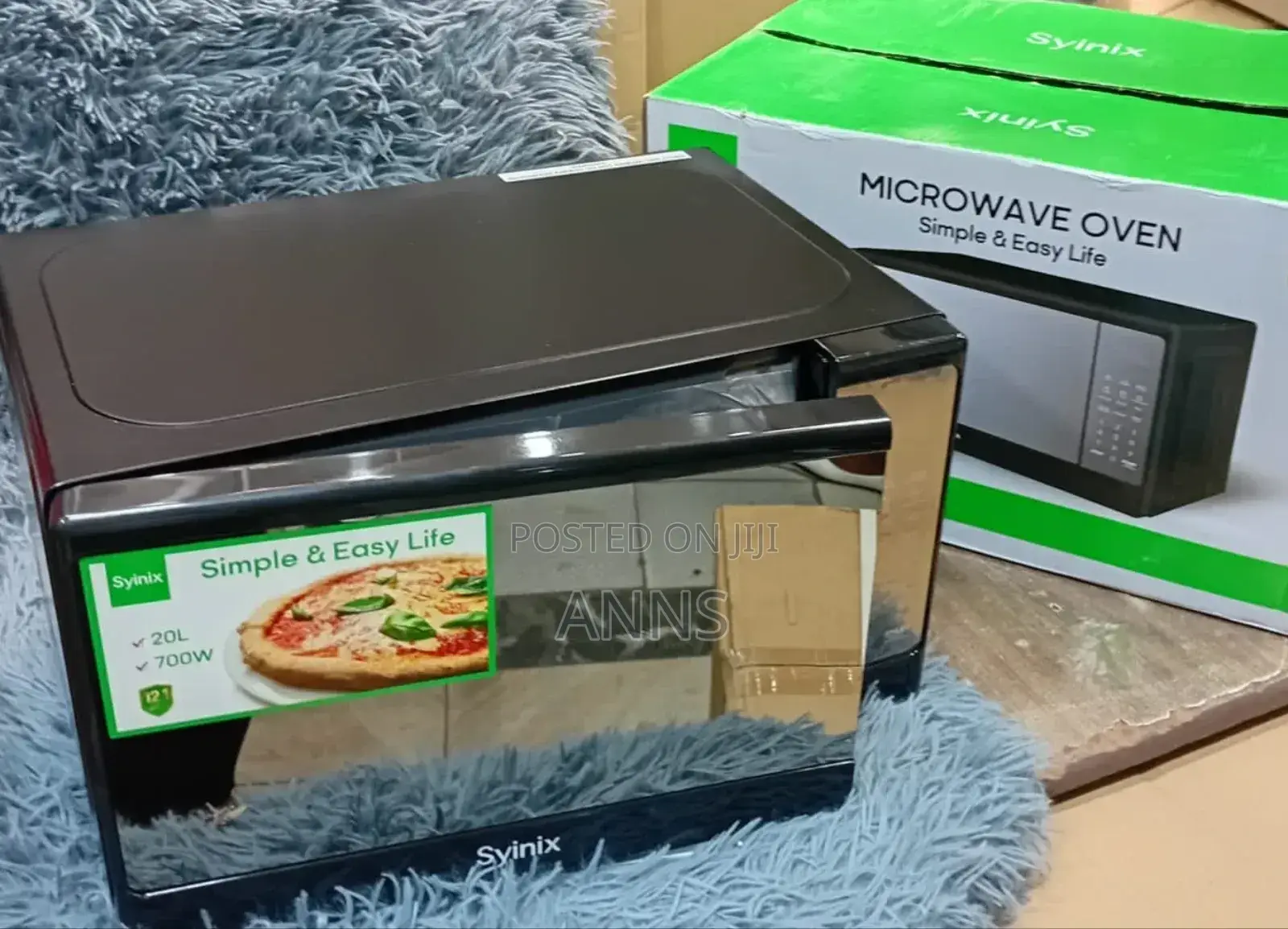 Syinix 20litres Black Digital Microwave