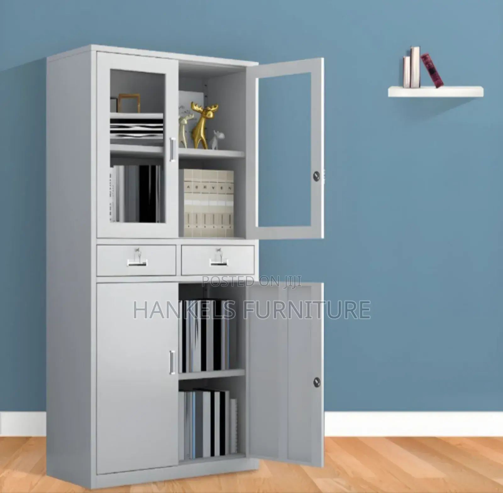Half Glass Filling Cabinet