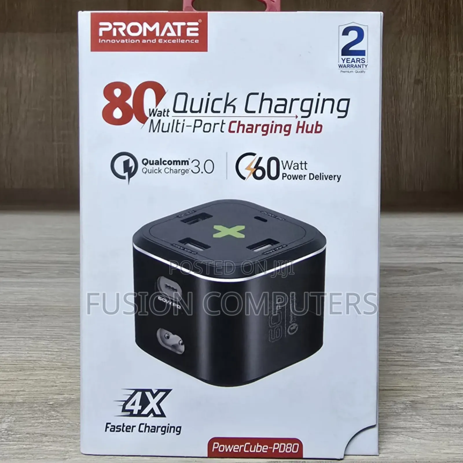 Promate 80W Quick Charging Multi-Port Charging Station