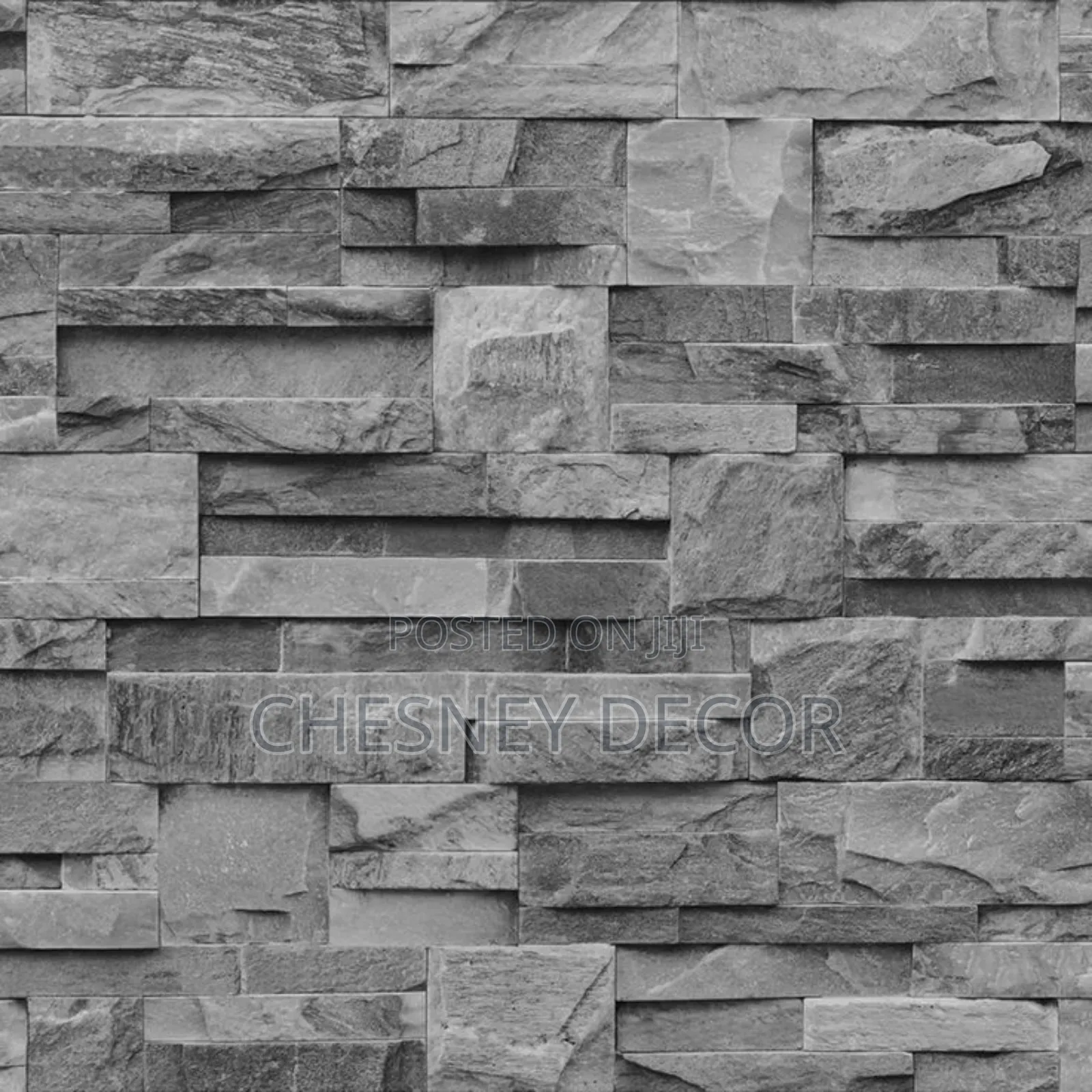 Grey Stonefacing Wallpaper