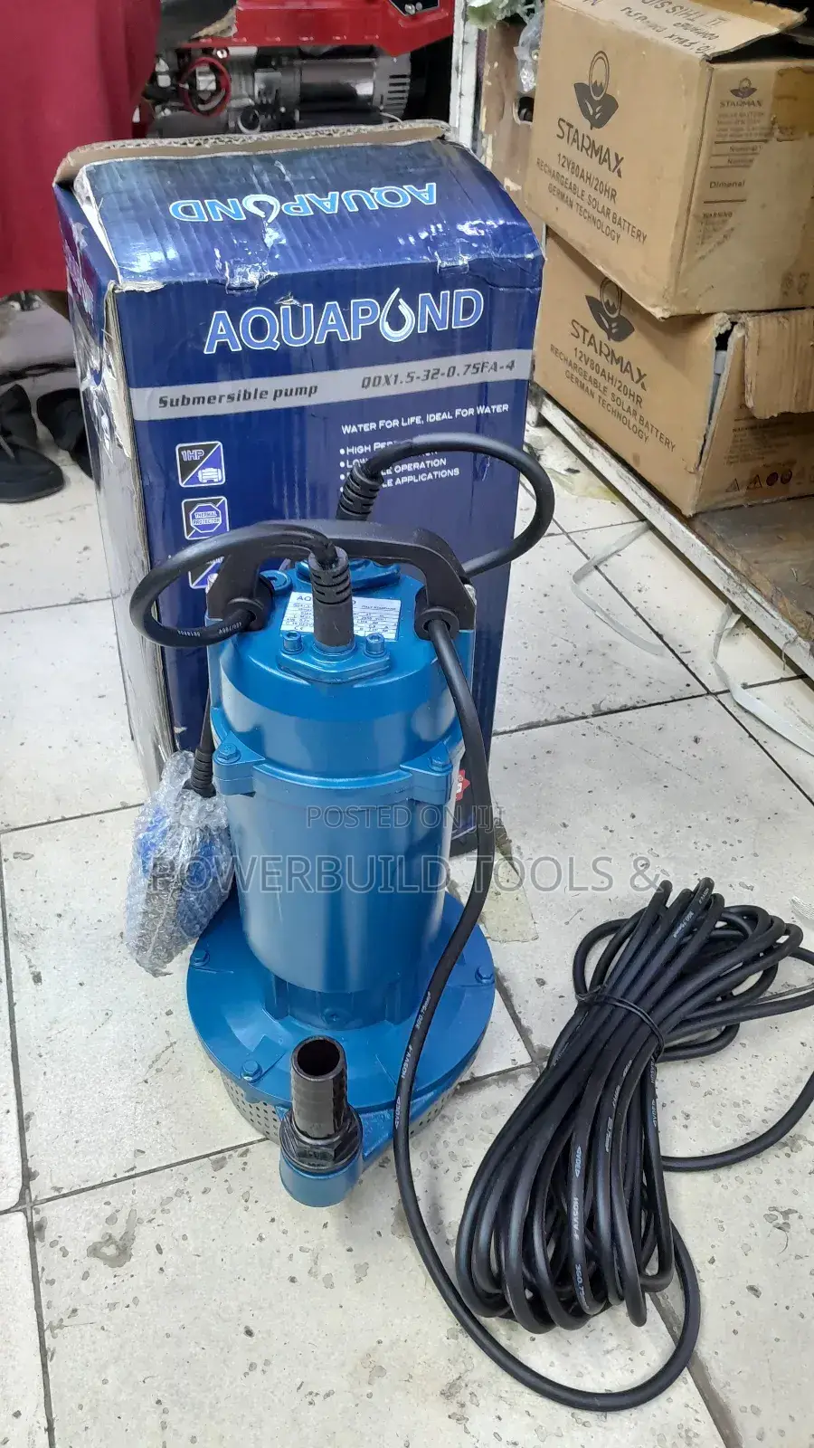 Aquapond 0.75hp Submersible Pump High Pressure