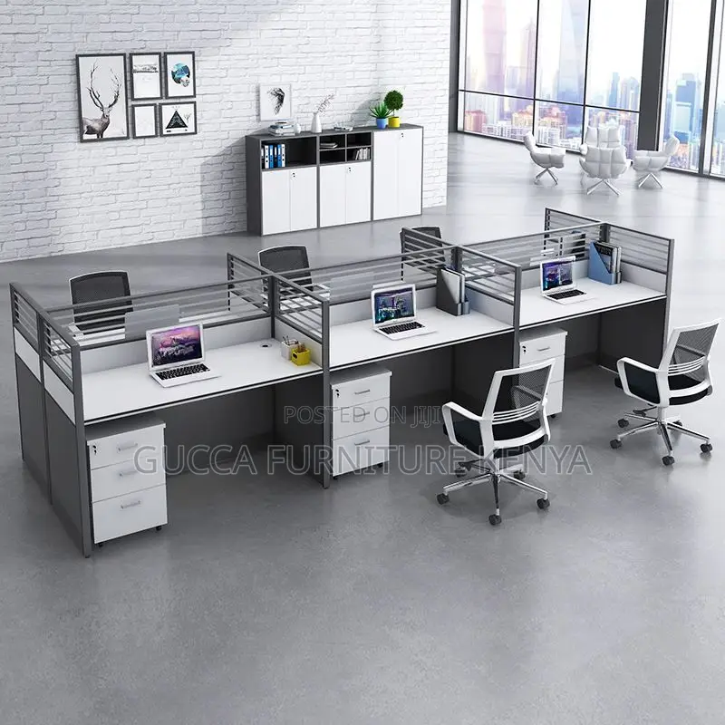 Workstation: Six Way Modular Rectangular Office Workstation
