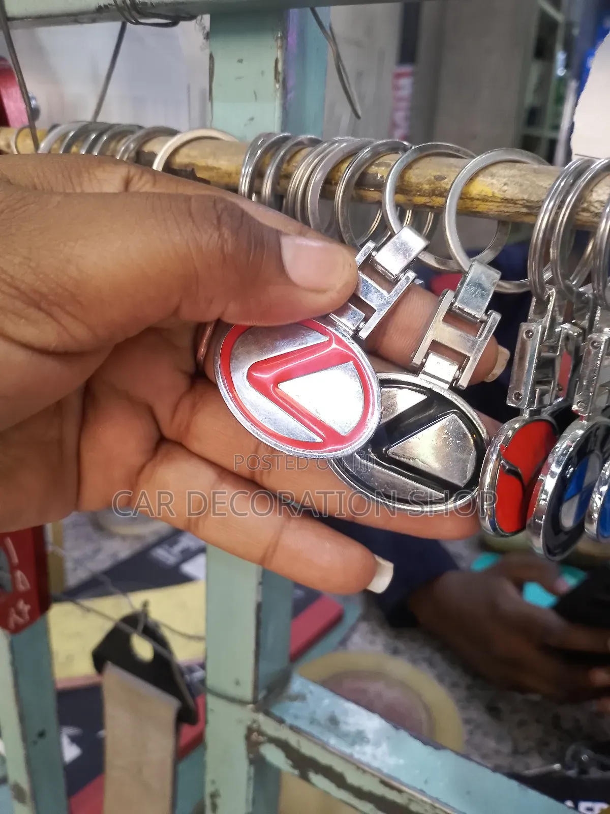 Lexus Key Chain Holder in Red or Black