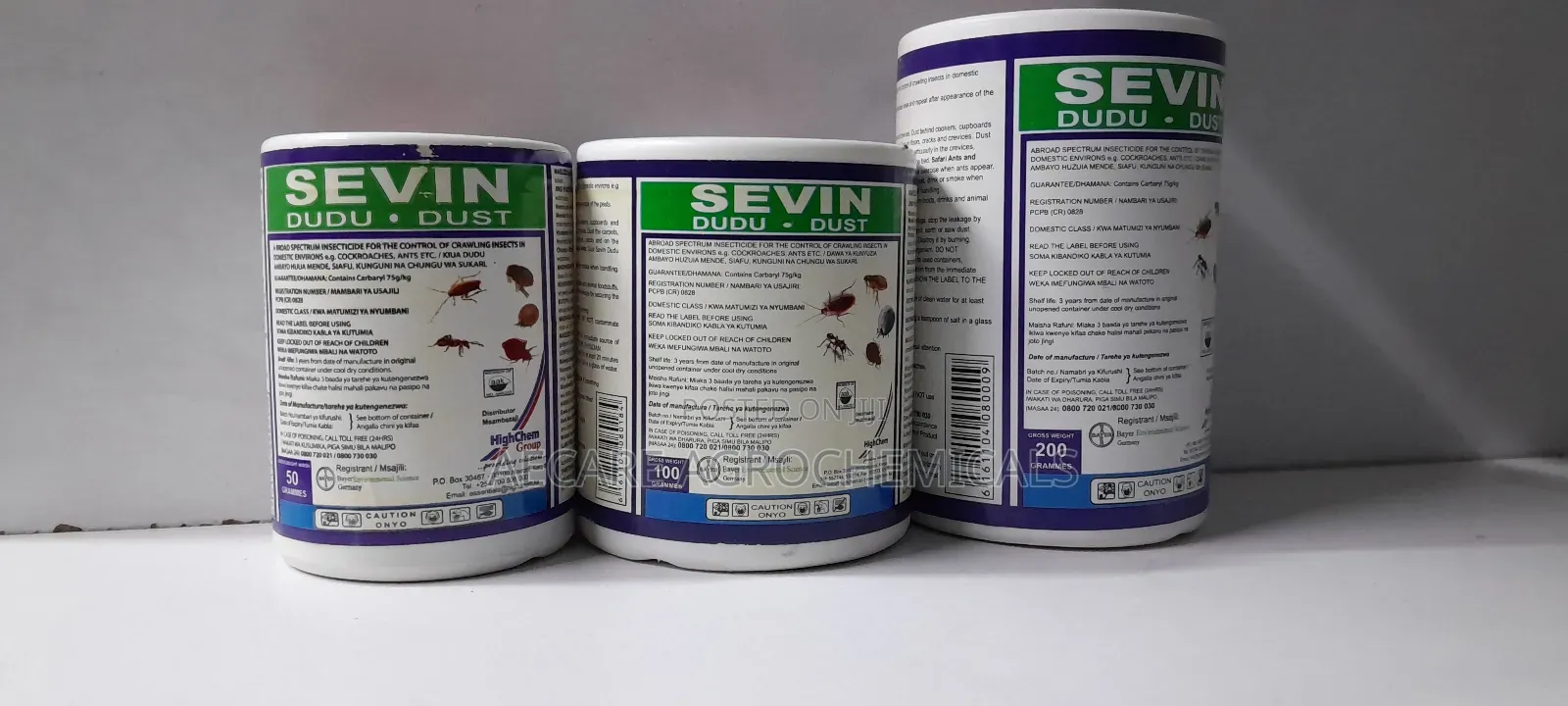 Sevin Dudu- Dust 50g, 100g And  200G Pesticide