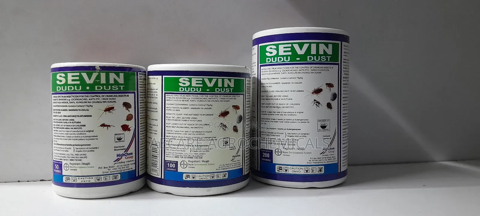Sevin Dudu- Dust 50g, 100g And  200G Pesticide
