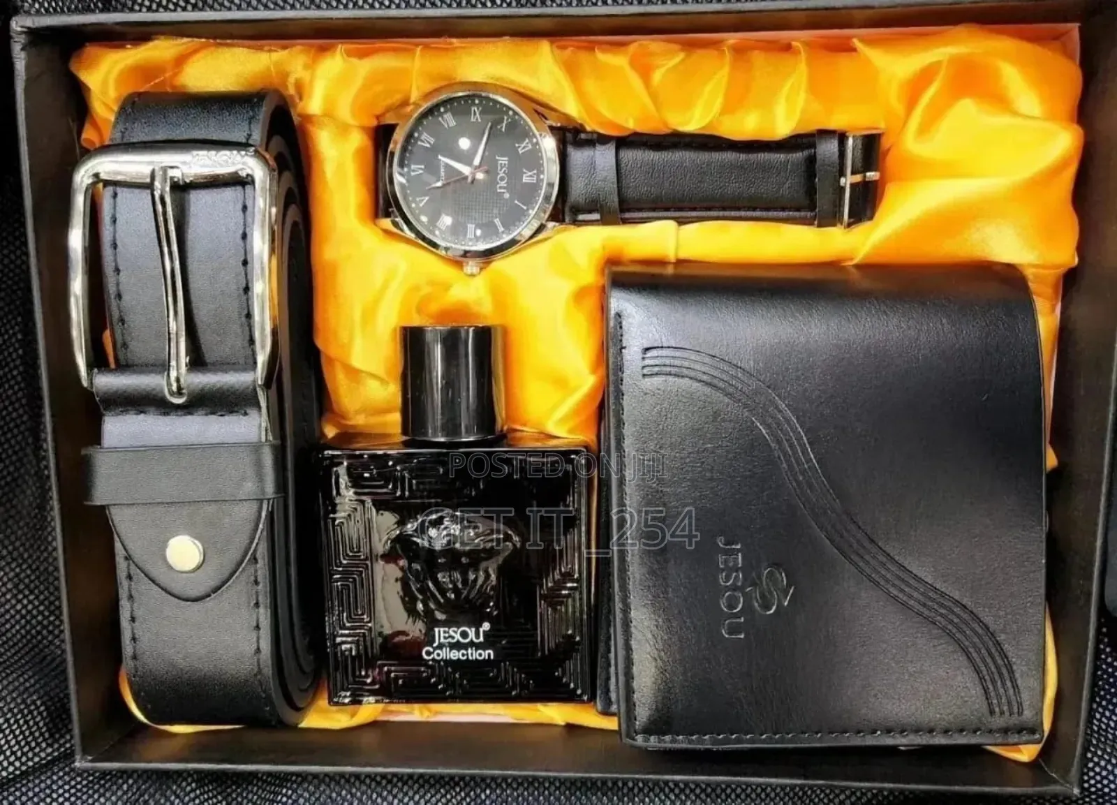 *Jesou Men's Gift Set Exquisite*
 6pc Set
Watch 
Wallet