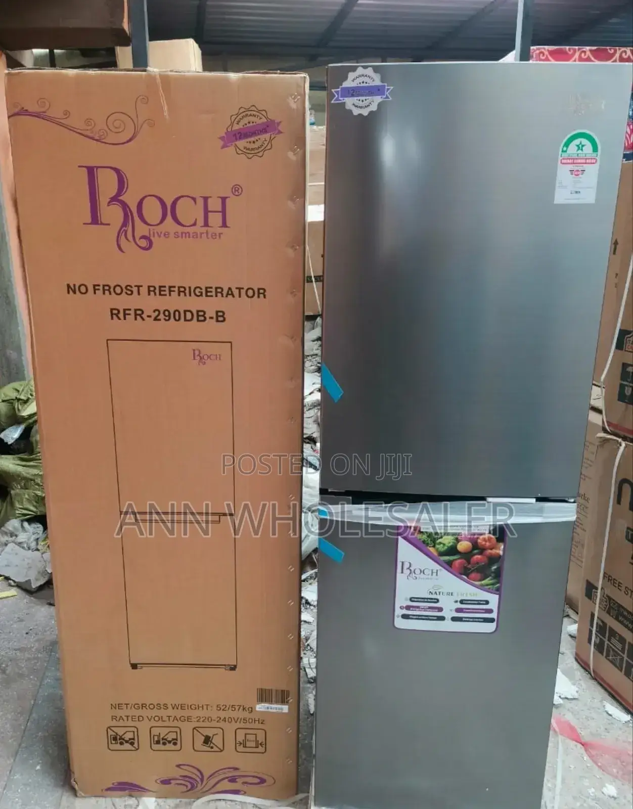 Roch 290dt Bottom Freezer Fridge