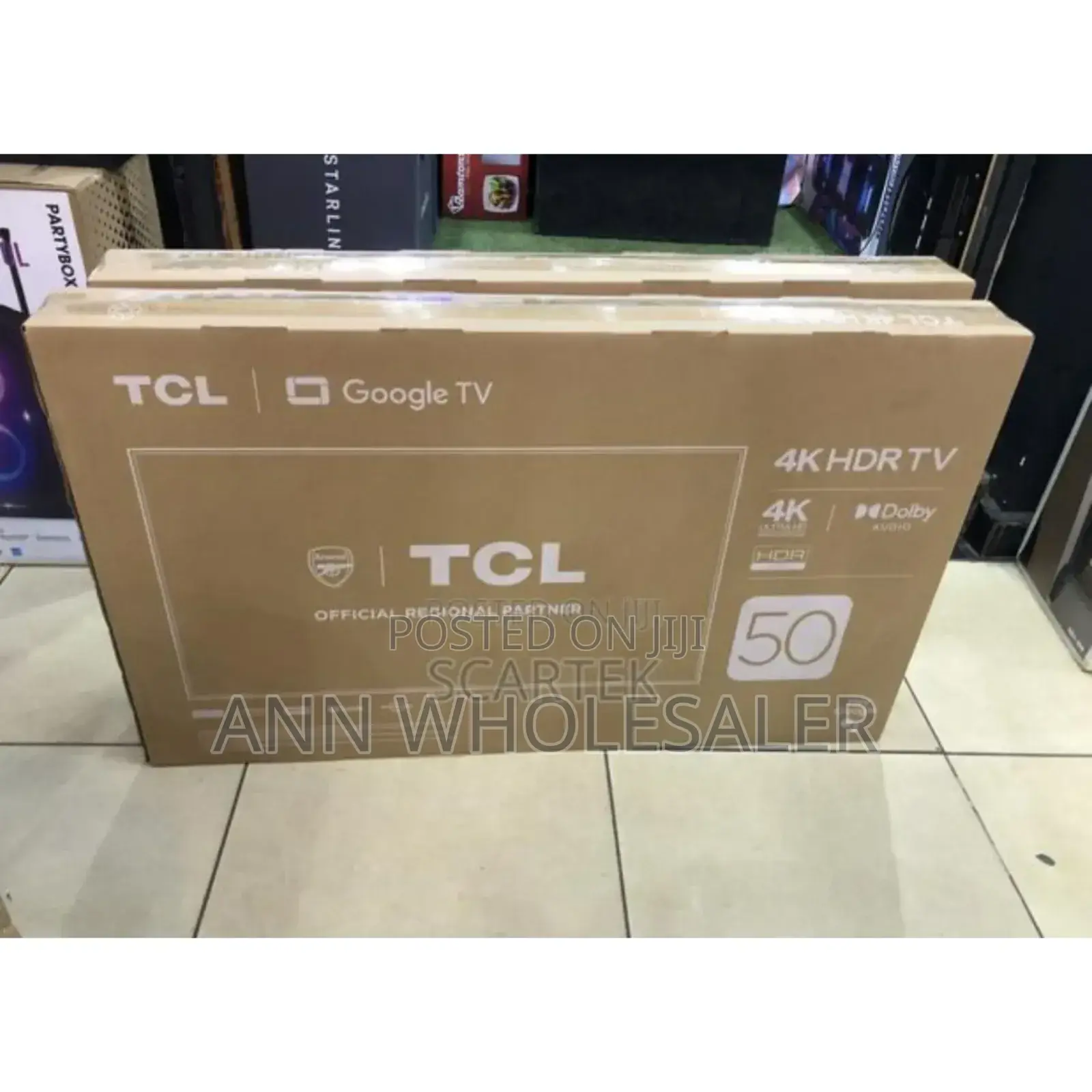 Restocked TCL 50inches Google Adroind Tv