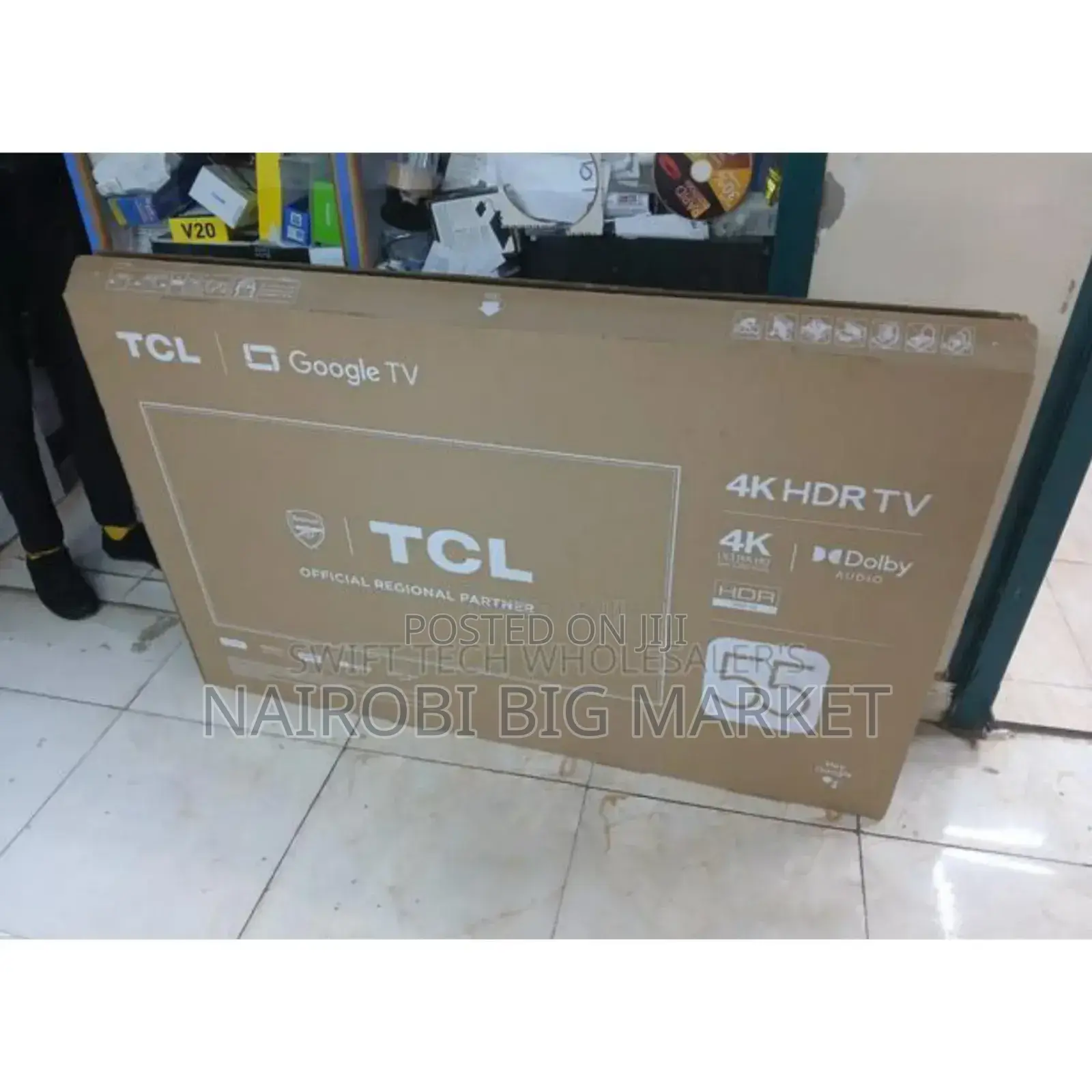 Restocked. New TCL Size 55inches Smart Tv. Quality