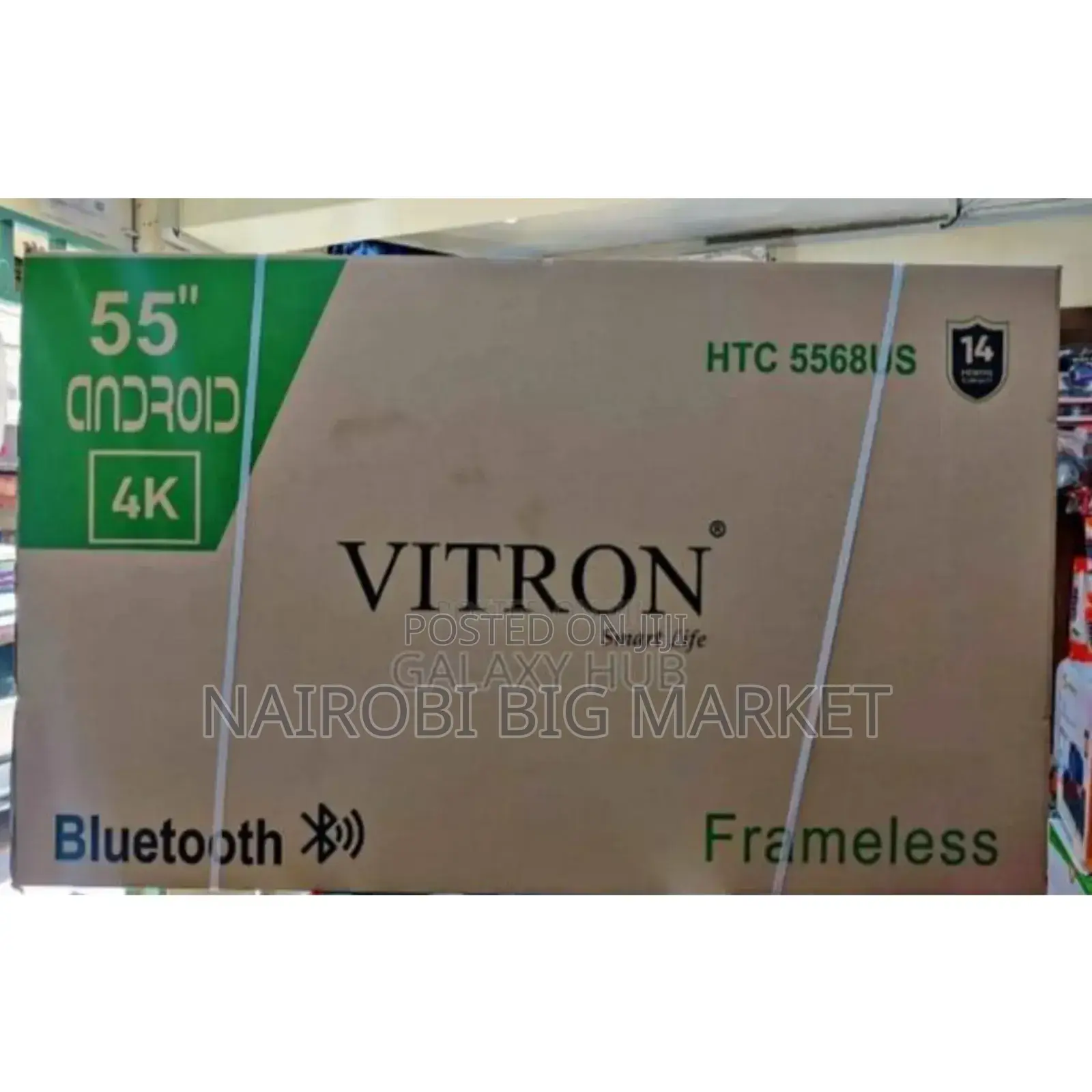 With Bt, Size 55inches Smart Tv.Brand Vitron