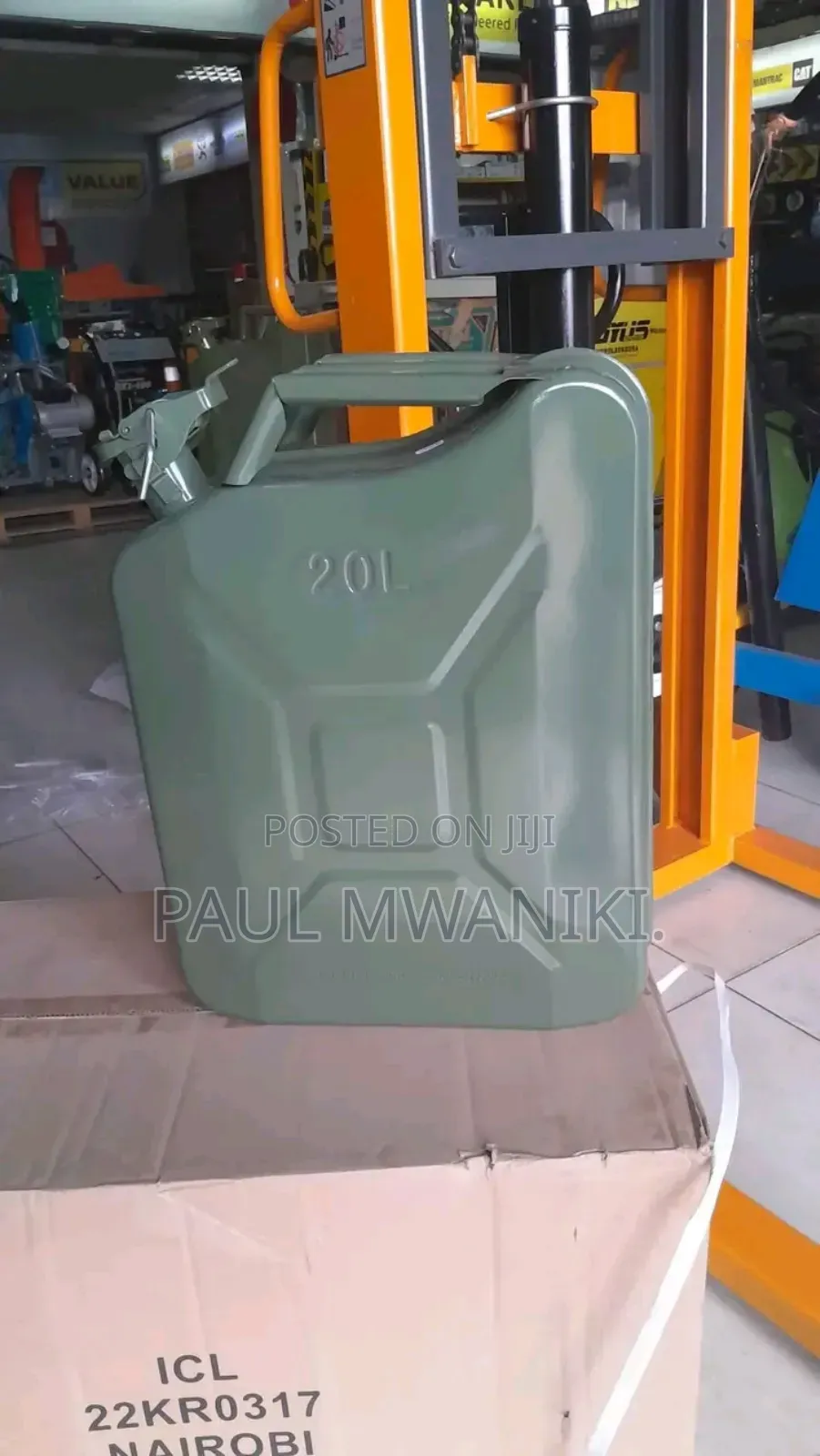 Metallic Steel Fuel Jerrycan