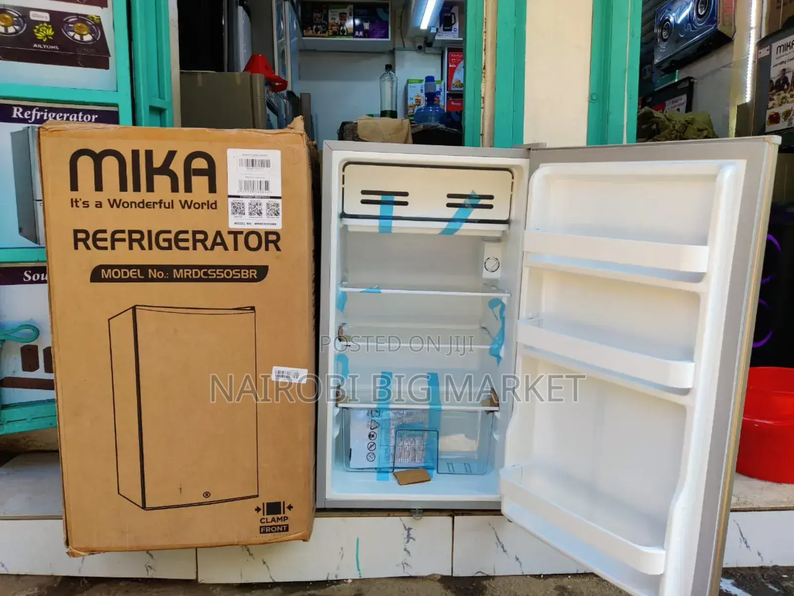 *Mika Single Door Fridge 93litres